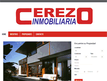 Tablet Screenshot of cerezoinmobiliaria.com.ar